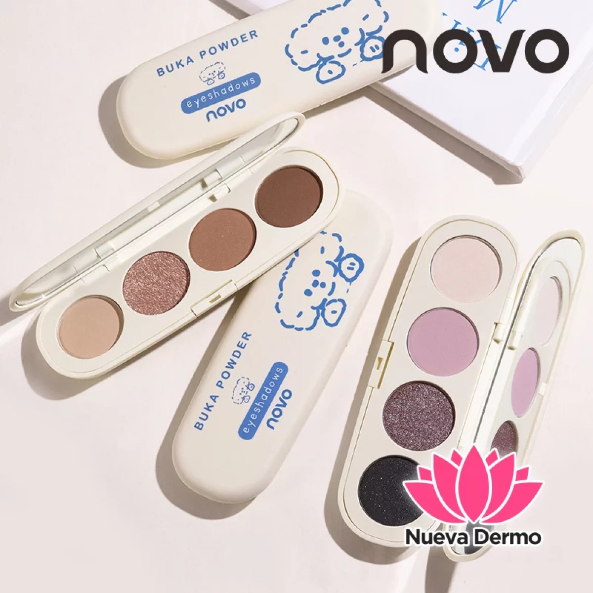 NOVO EYESHADOW QUAD COLOR NOVO6100 MG-10128 6944787761003