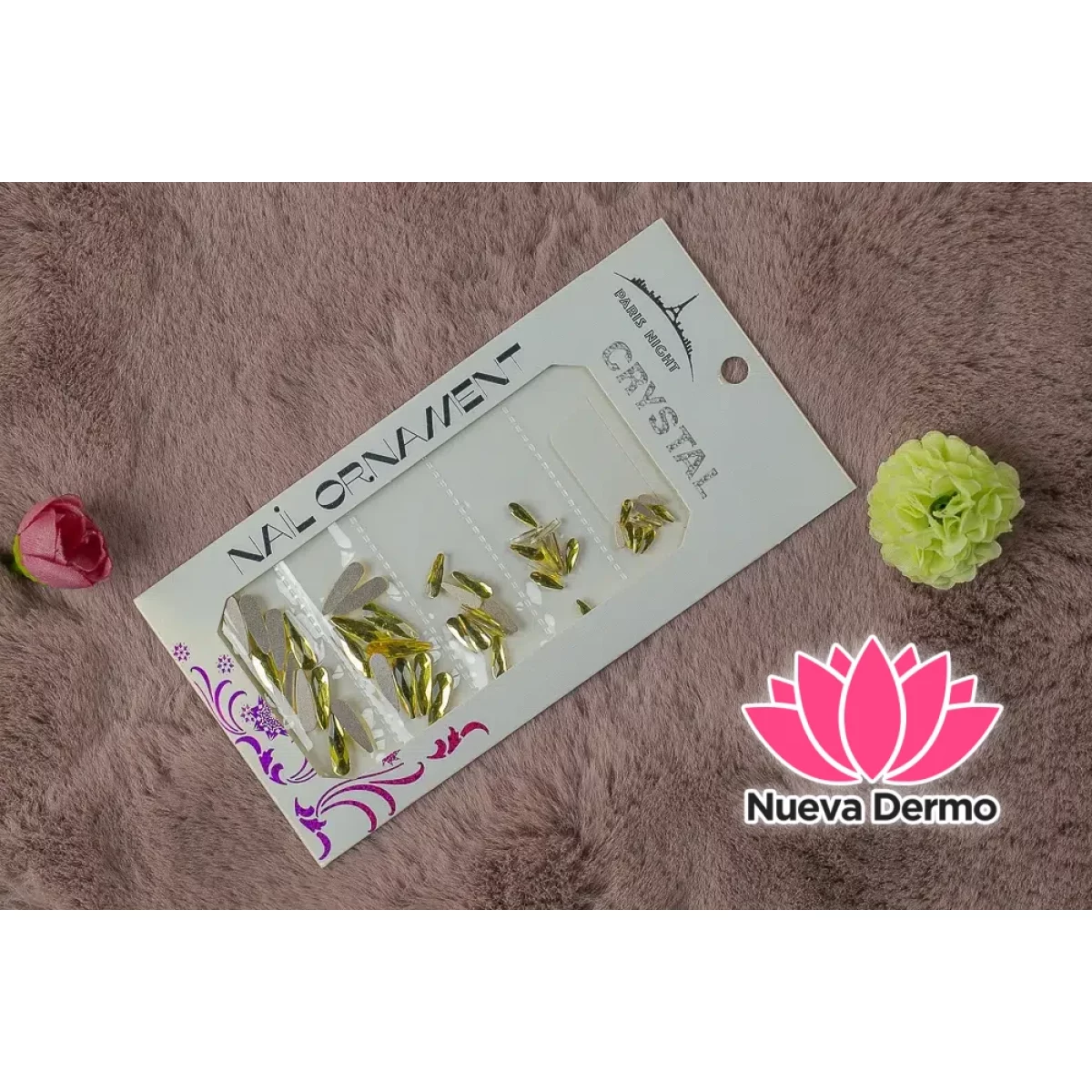 ¡Oferta! 2022L-AM- CRISTAL GOTA LARGA AMARILLA
