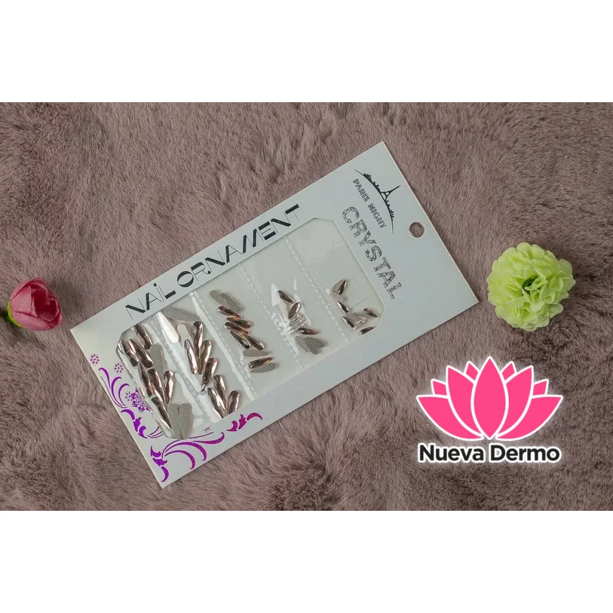 ¡Oferta! 2022L-CH- CRISTAL GOTA LARGA CHAMPAN ROSA