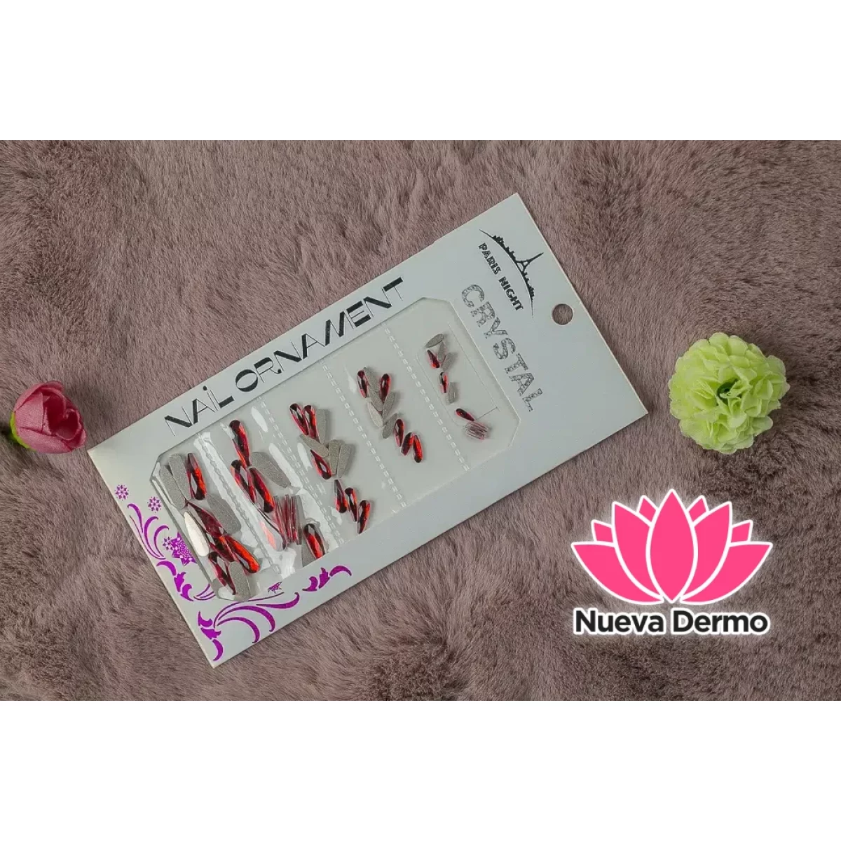 ¡Oferta! 2022L-RO- CRISTAL GOTA LARGA ROJO