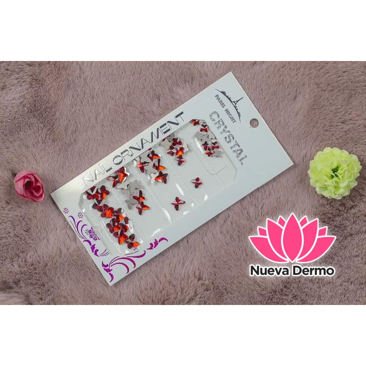 ¡Oferta! 2022M-RO- CRISTAL MARIPOSA ROJO