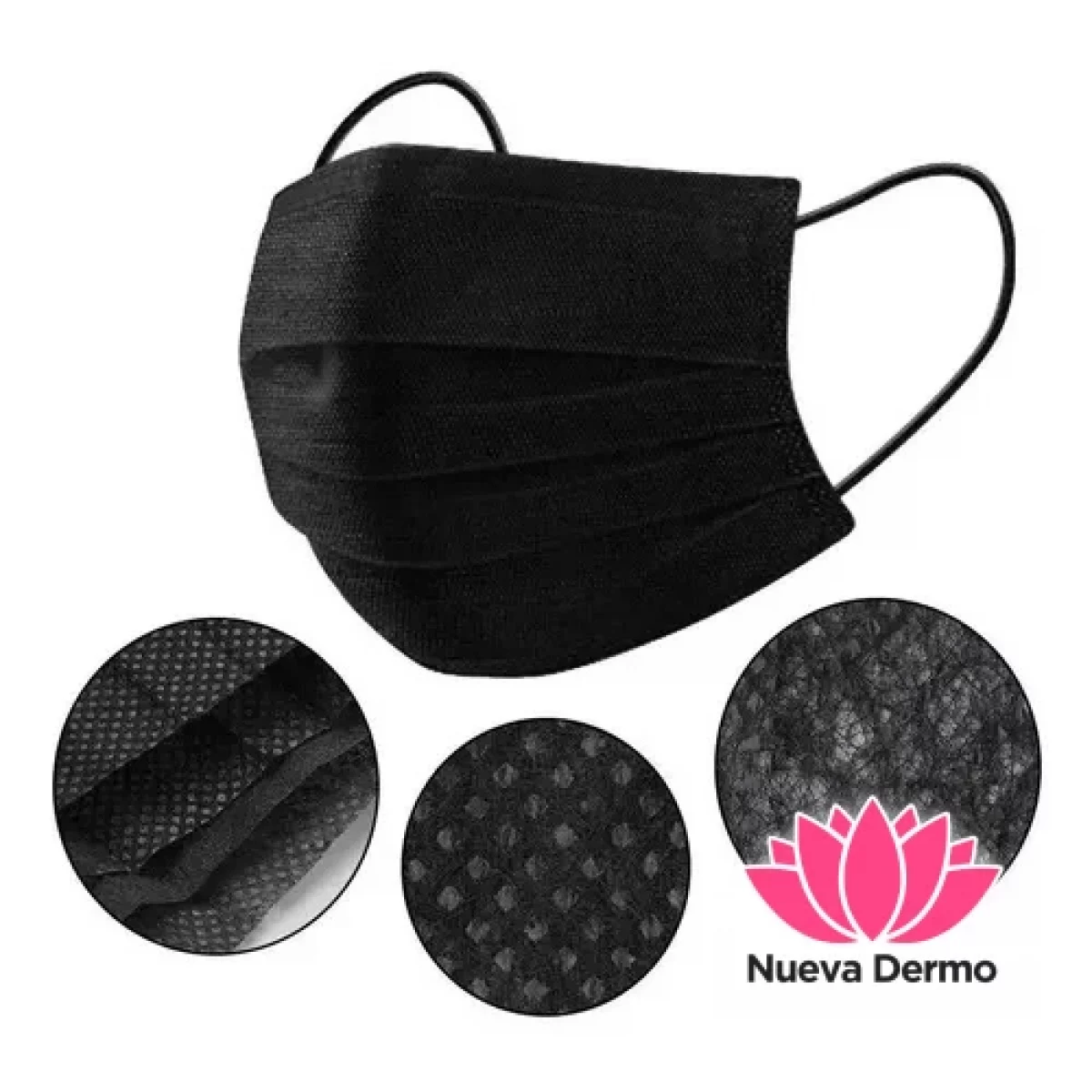 Oferta Pack Barbijos Negros X50U