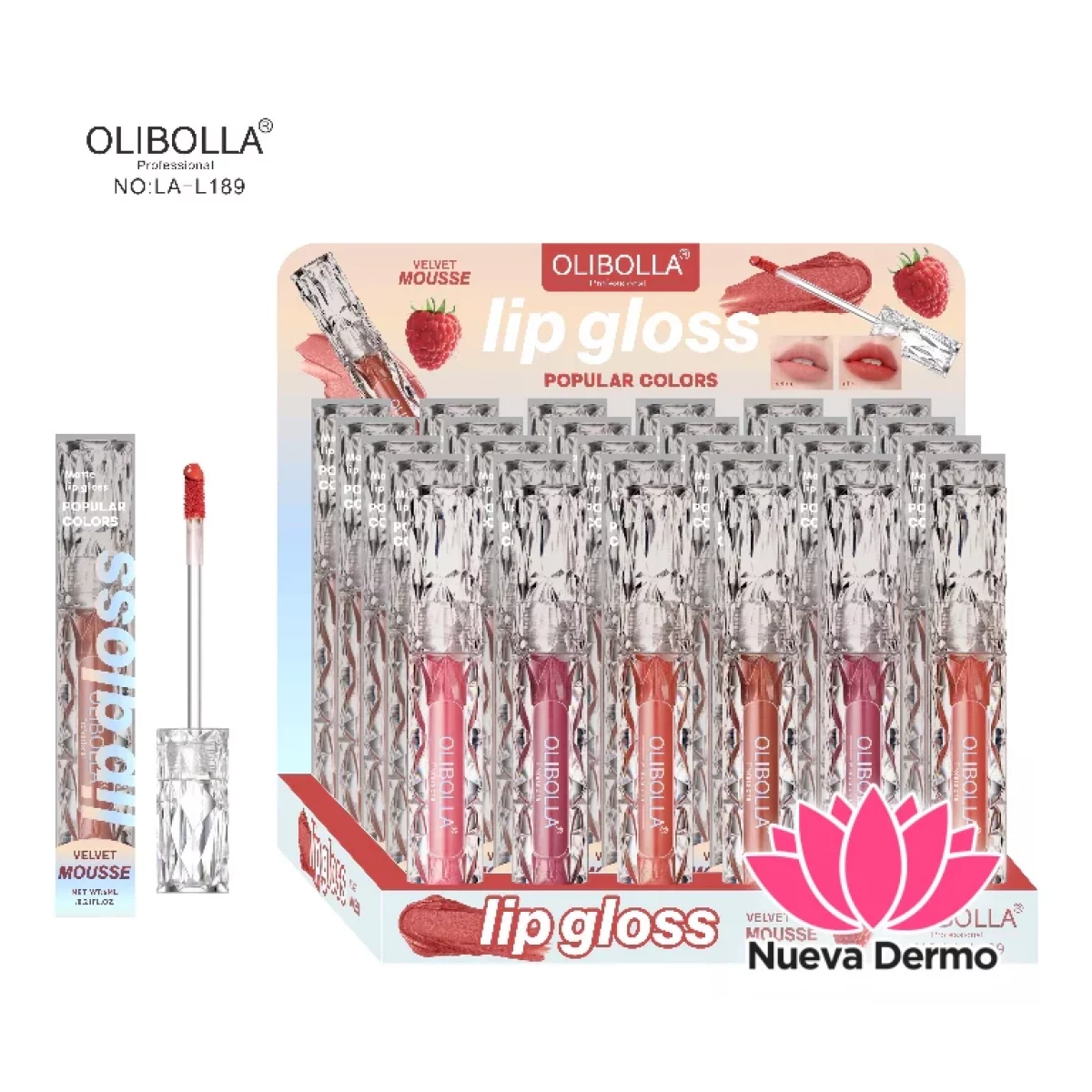 olibolla lip gloss velvet mousse la-l189 6971822831896