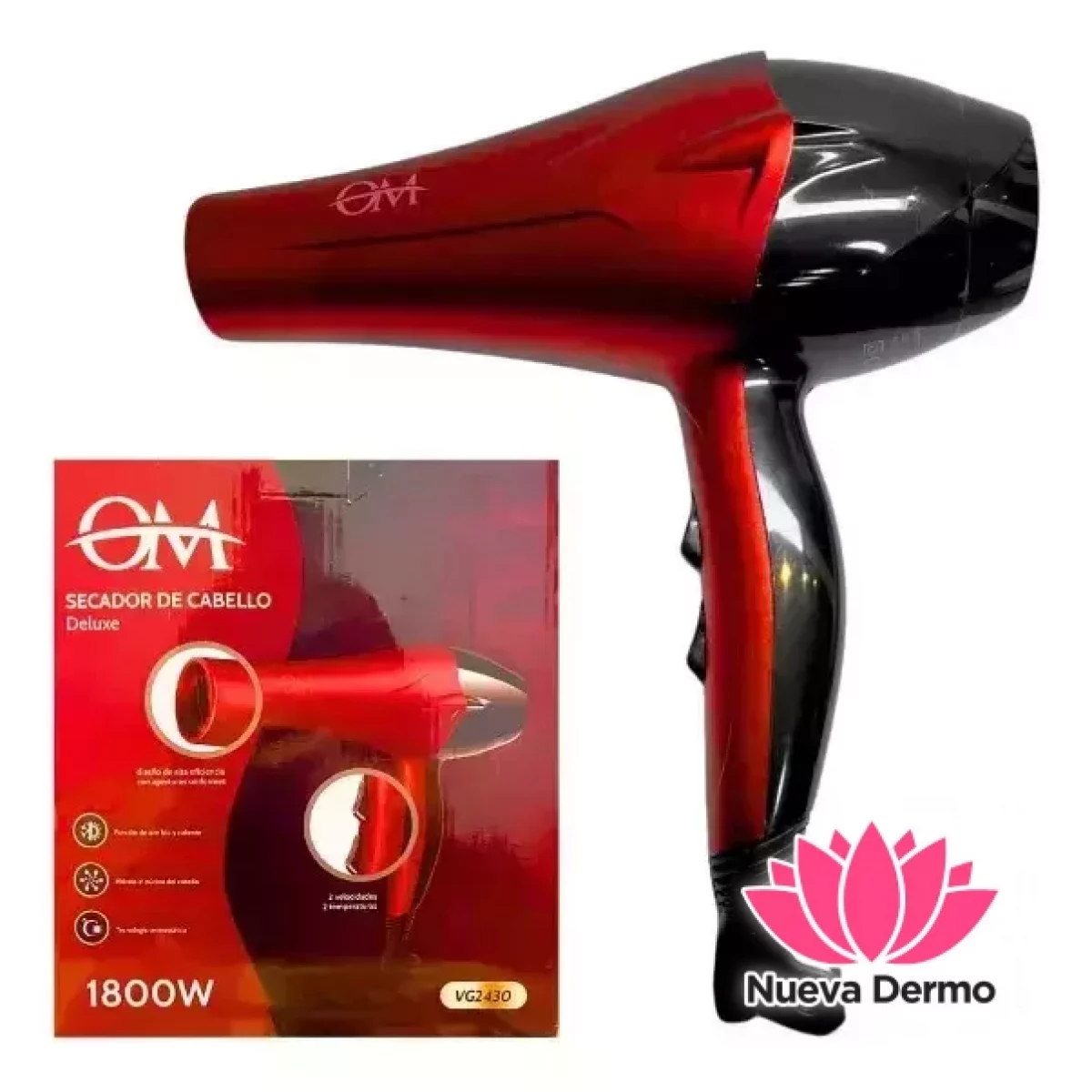 OM SECADOR DE PELO DELUXE VG-2430 6944363924303