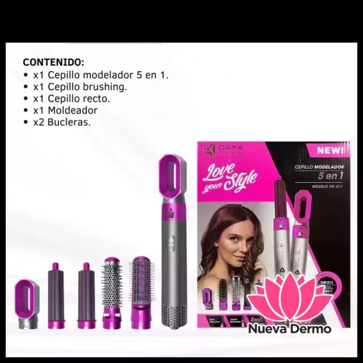 ORYX CEPILLO MODELADOR 5EN1 OR-1211