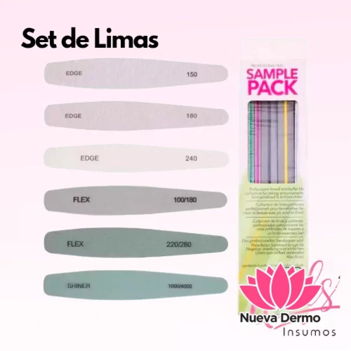 Pack ×6 LIMAS sponge+ Zebra+ Shimmer/ Calidad PRO