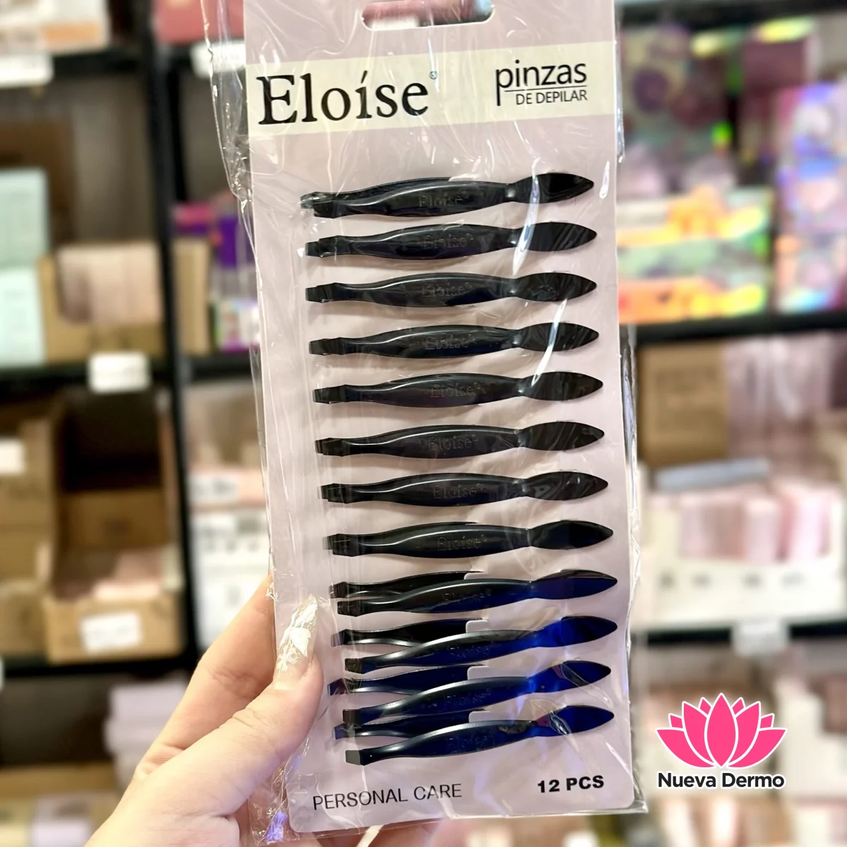 Pack Pinza Depilar Recta X12U Eloise #XKMJ12