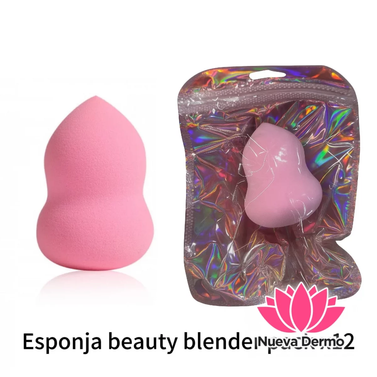 Pack x12 esponja maquillaje beauty blender
