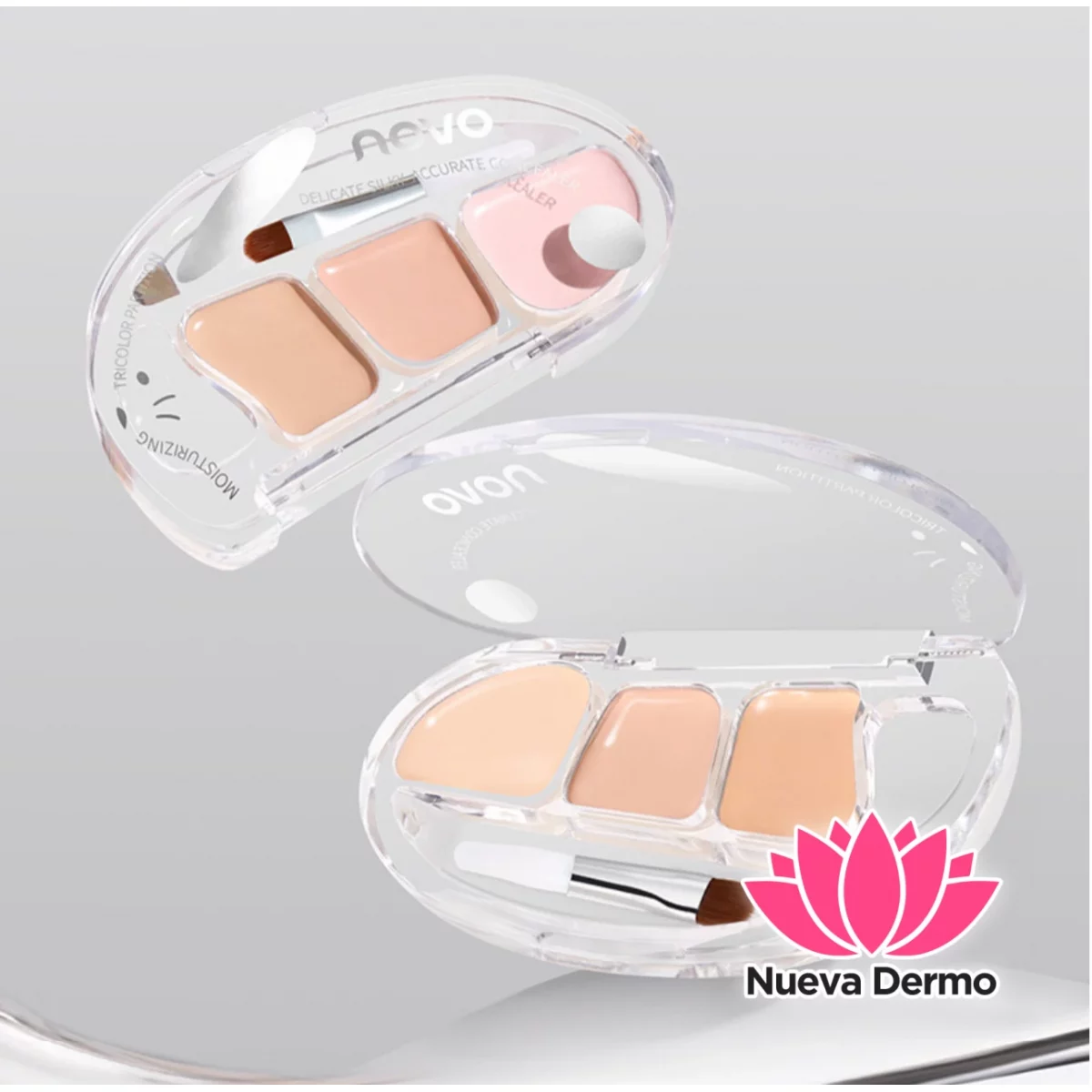 Paleta corrector con cepillo Novo #6141