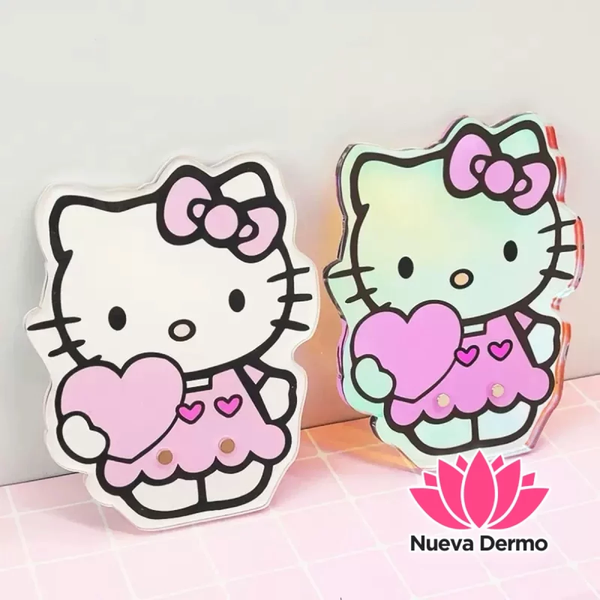 Paleta de Acrílico Porta Pestañas Kitty