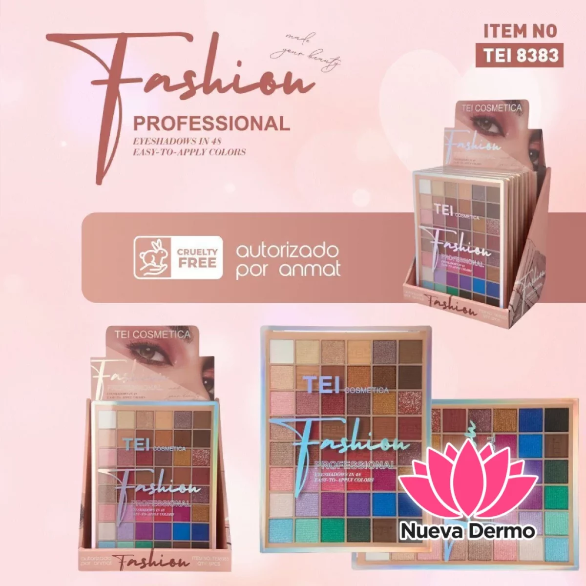 PALETA DE SOMBRAS 48 COLORES CD: TEI8383