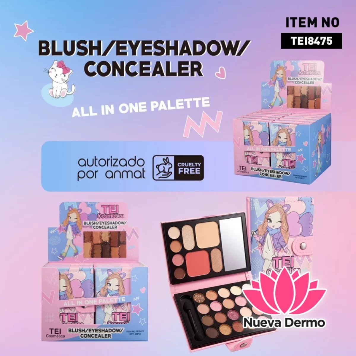 PALETA DE SOMBRAS AGENDA CD: TEI8475