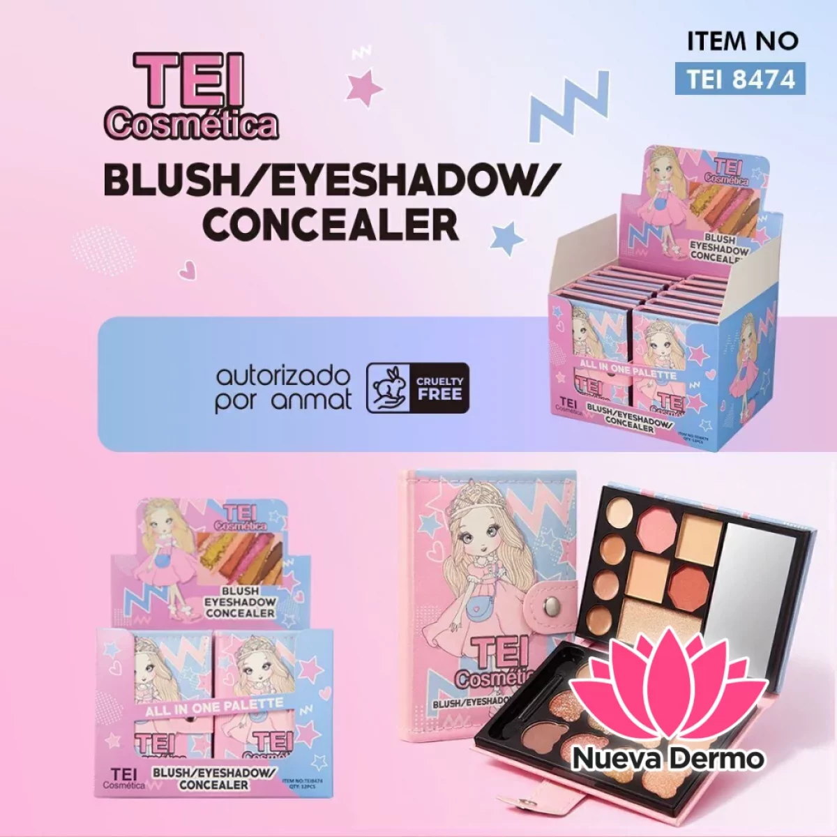 PALETA DE SOMBRAS CD: TEI 8474