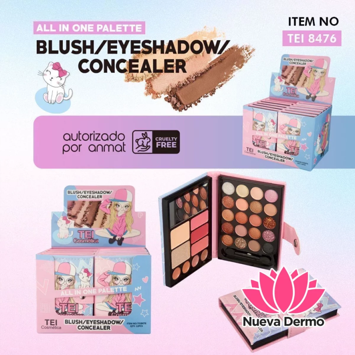 PALETA DE SOMBRAS CD: TEI 8476