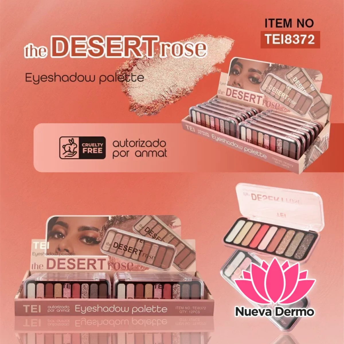 PALETA DE SOMBRAS DE OJOS CD: TEI8372
