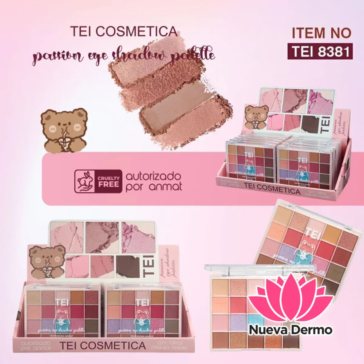 PALETA DE SOMBRAS DE OJOS CD:TEI8381