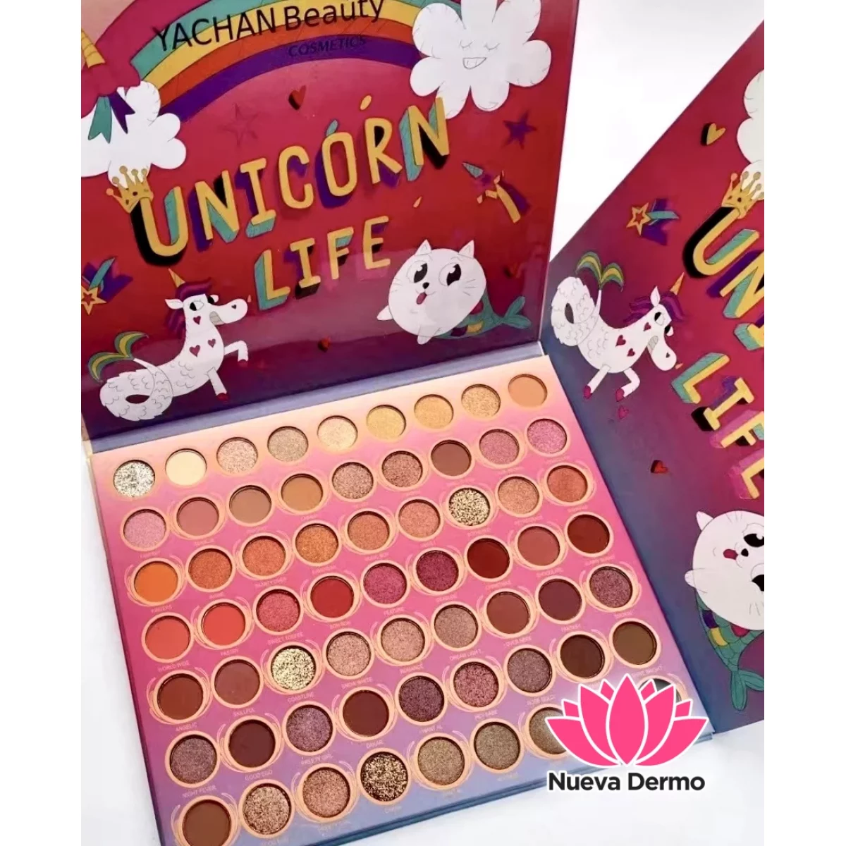 Paleta maquillaje Unicornio 63 colores Yachan Beauty cod: YC270