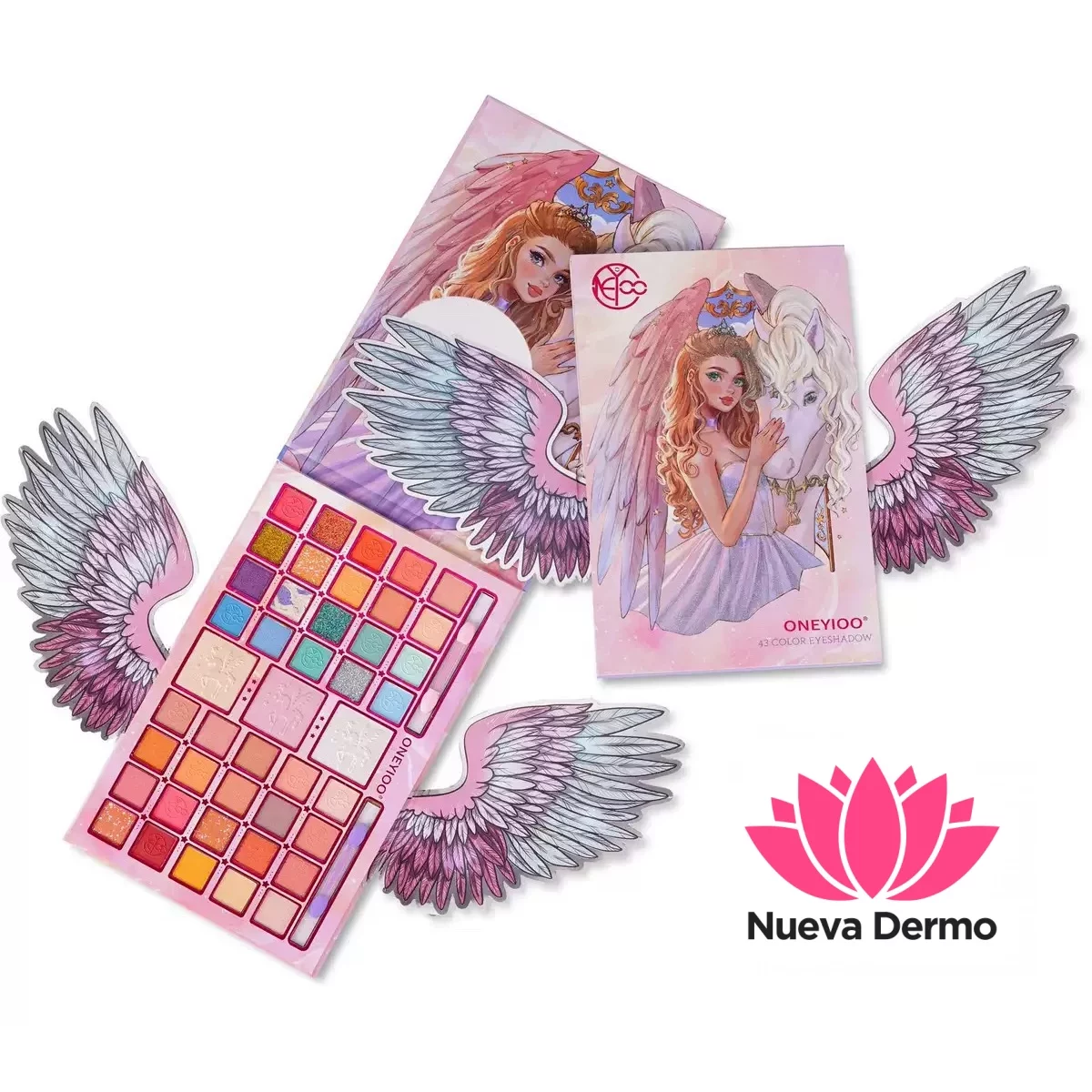 Paleta sombra + iluminador 43 colores ONEYIOO cod:AZ-113