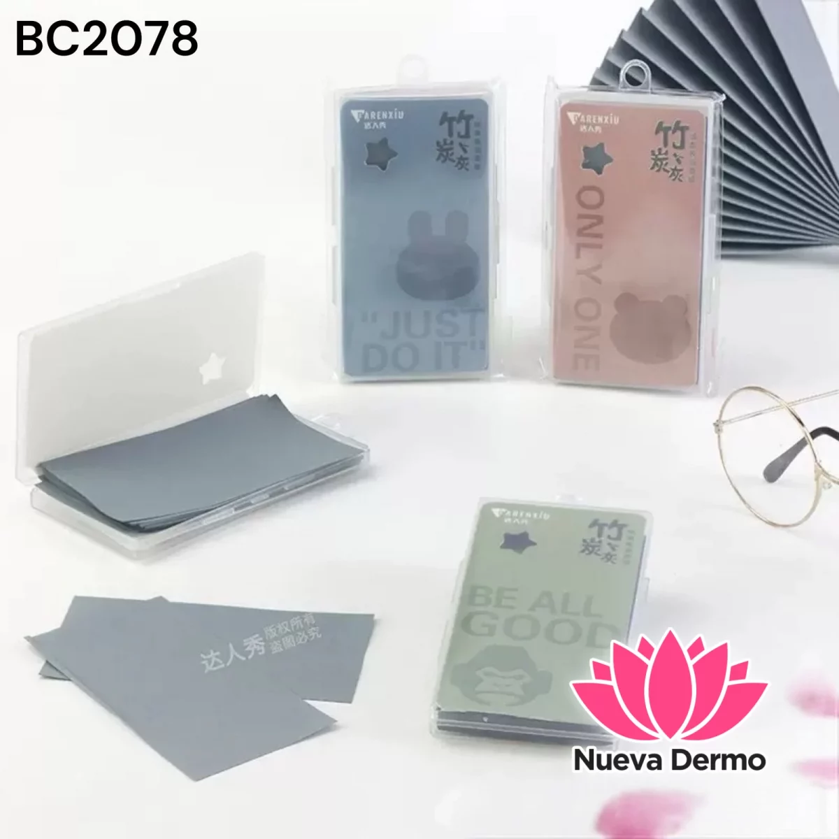 PAPEL ABSORBENTE DE ACEITE FACIAL SURTIDOS BC2078