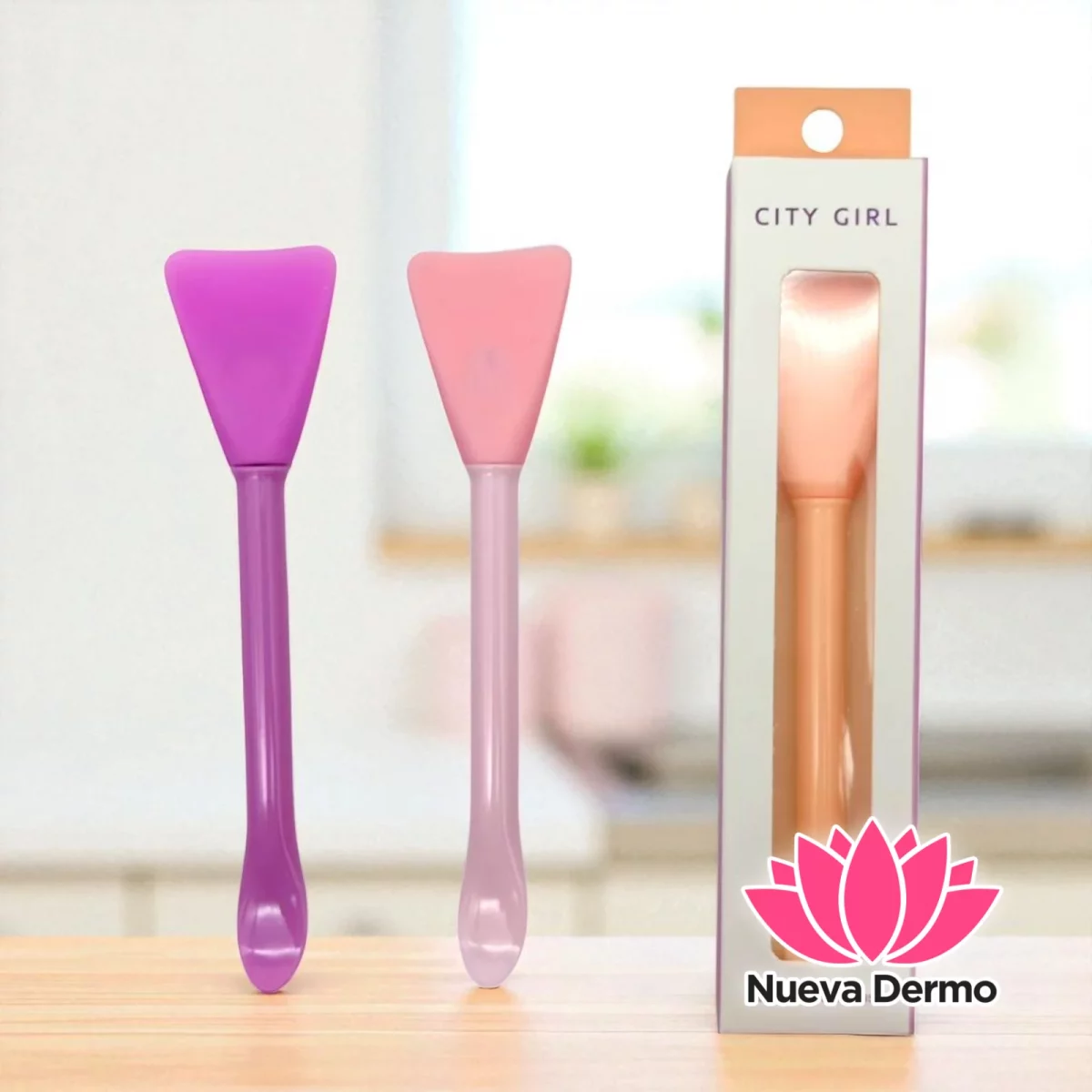 papleta de silicona aplicadora con cuchara facial CITY GIRL DZ-092/02317