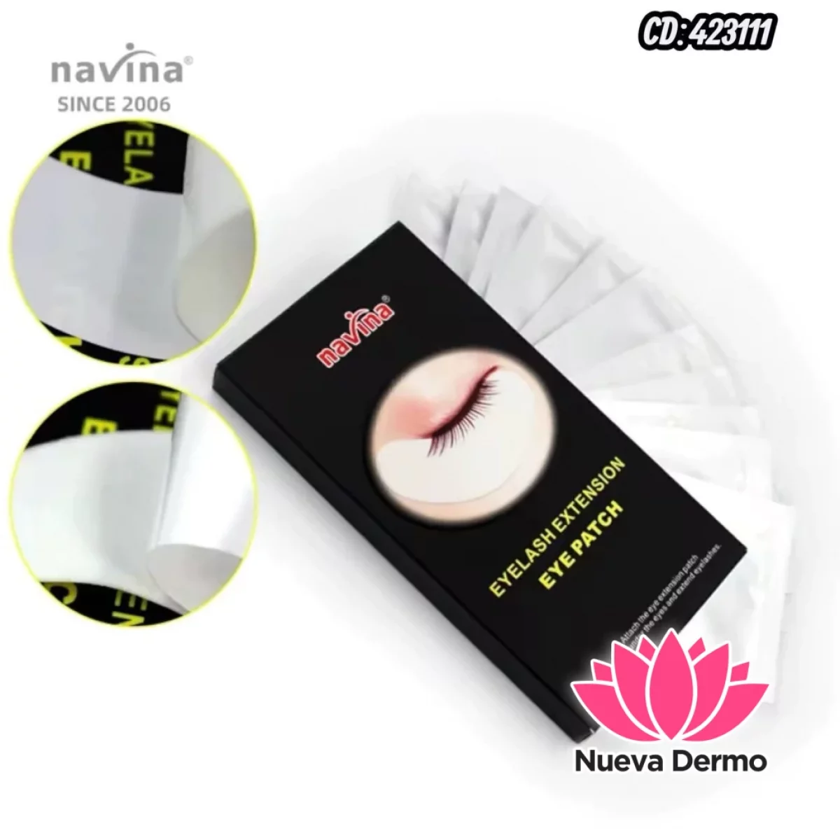 Parches Navina Descartables para Extension de Pestañas Cd: 423111