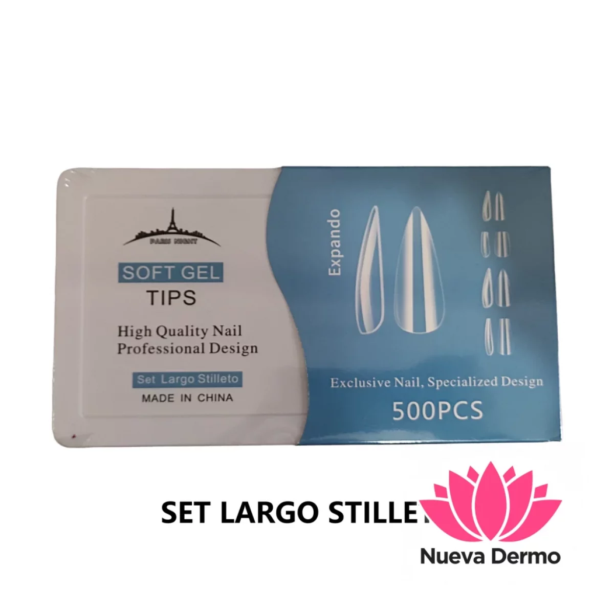 PARIS NIGHT SOFT GEL 500PCS PN20753 - CAJA CELESTE