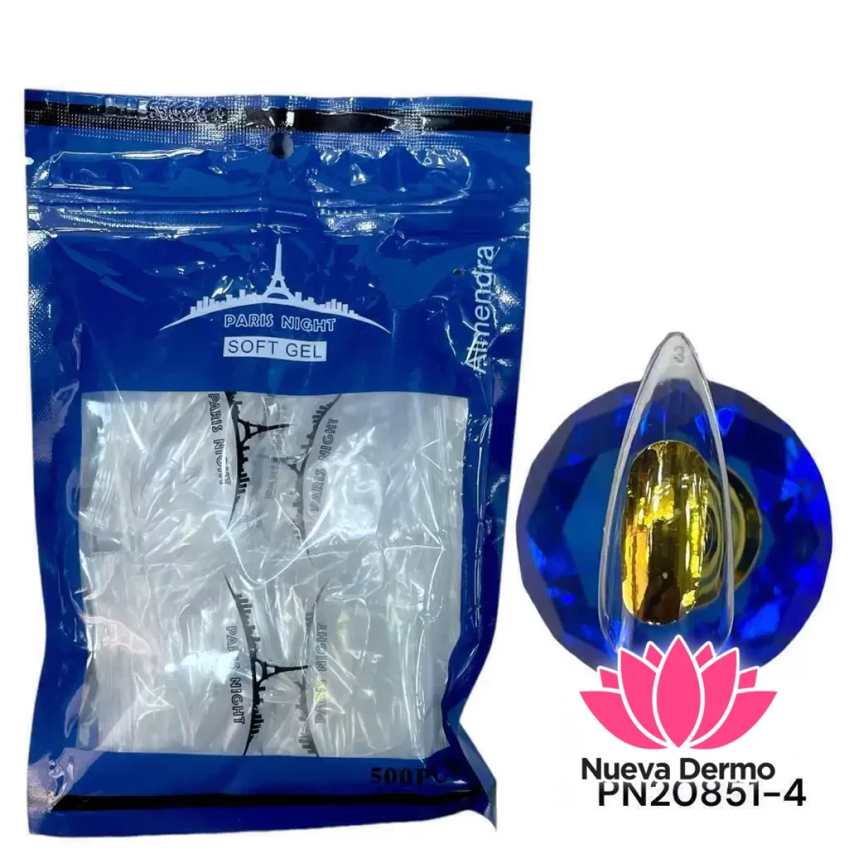 PARIS NIGHT TIPS 500PCS EN BOLSA AZUL PN20851