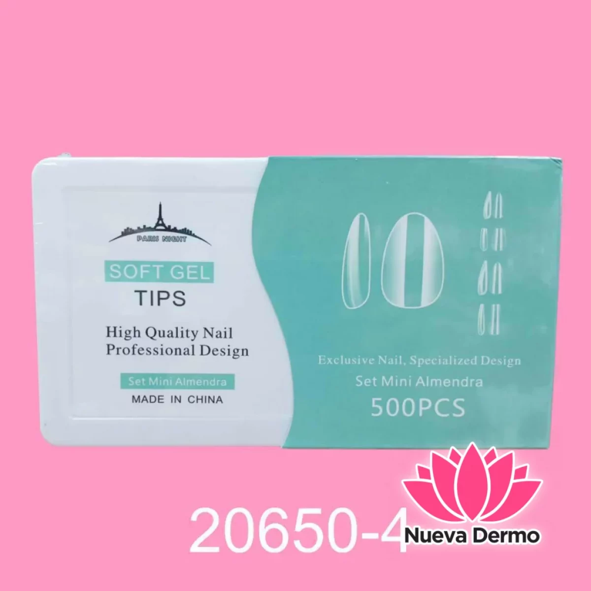 PARIS NIGHT TIPS SOFT GEL ALMENDRA MINI*...