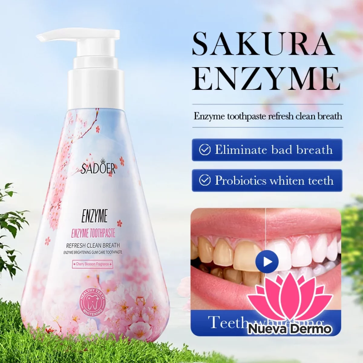 Pasta Dental Blanqueadora Enzimática y Protectora de Encías
