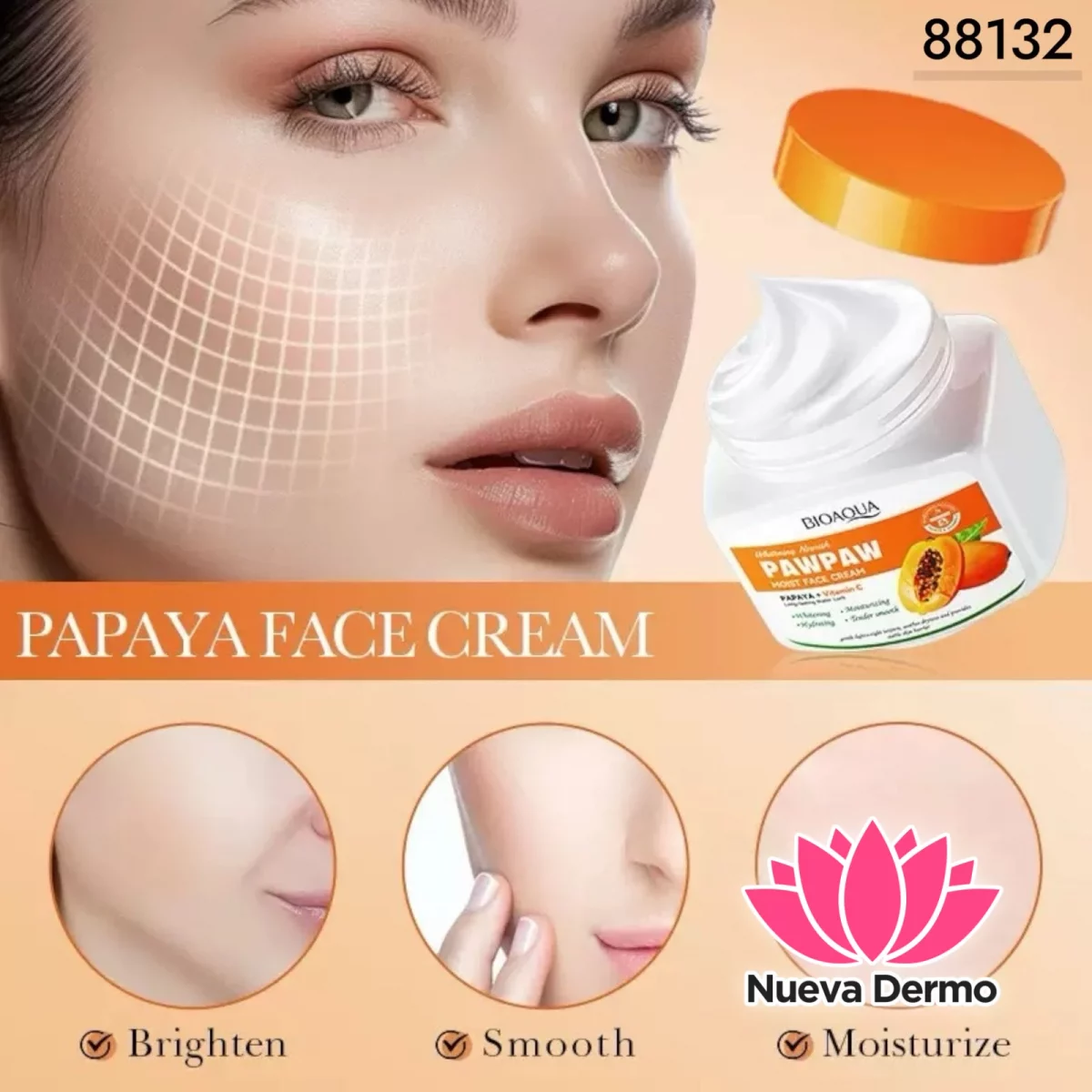 Pawpaw Crema Papaya Vitamin C Face Cream – 300G Bioaqua 35134/DH88132