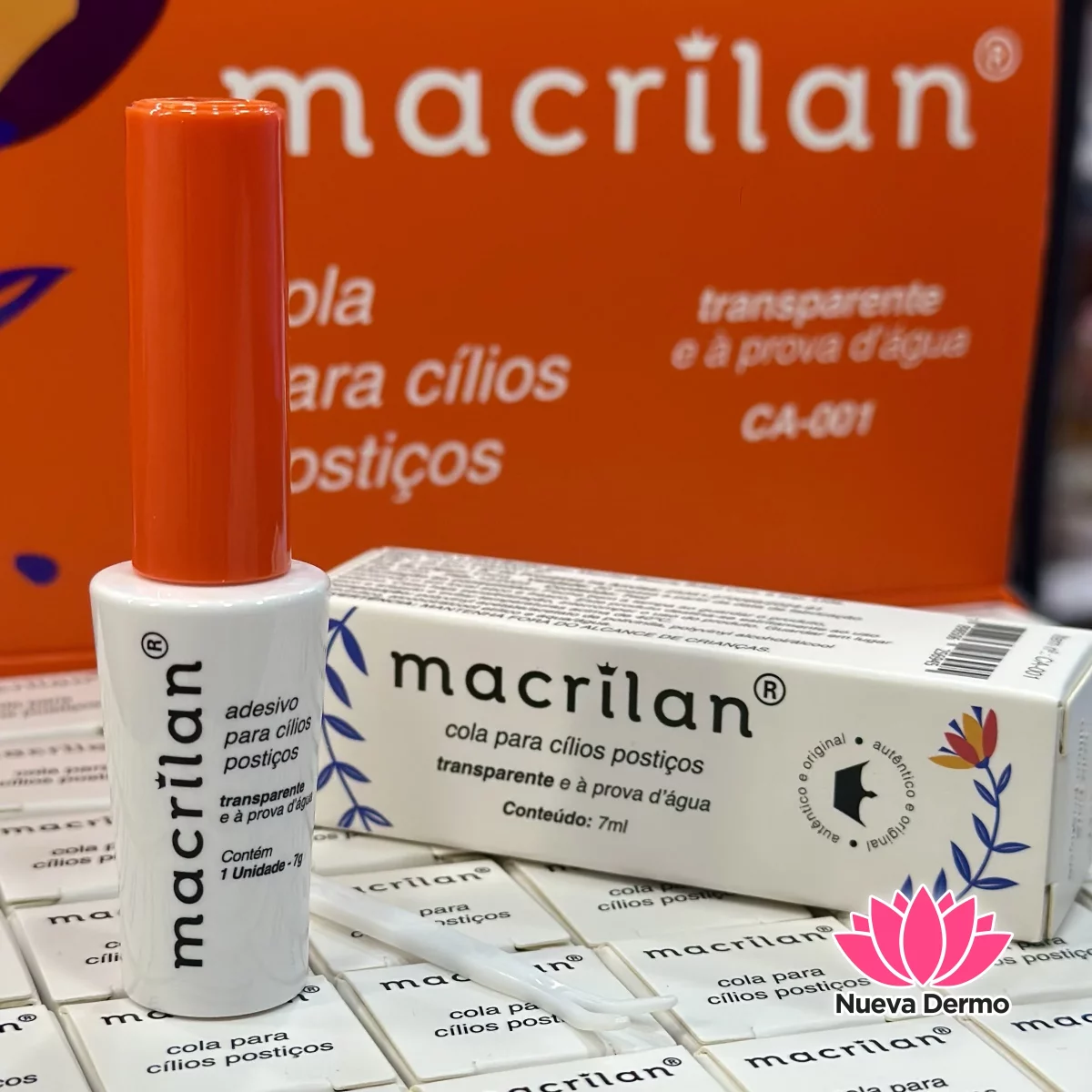 Pegamento Clear para Pestañas Postizas Macrilan Original Brasilero