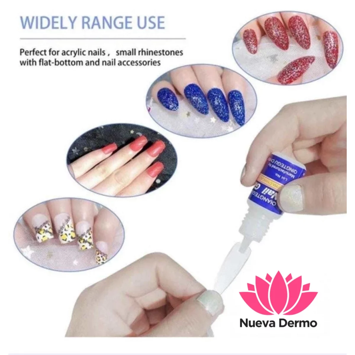 Pegamento para uñas Glue Nail 3G x 5un