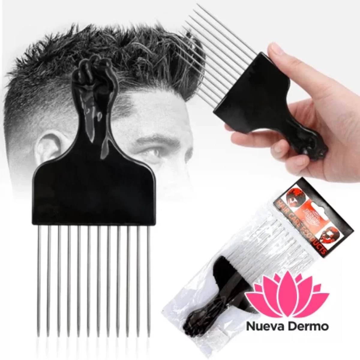 PEINE AFRO PARA PLANAR EL CABELLO