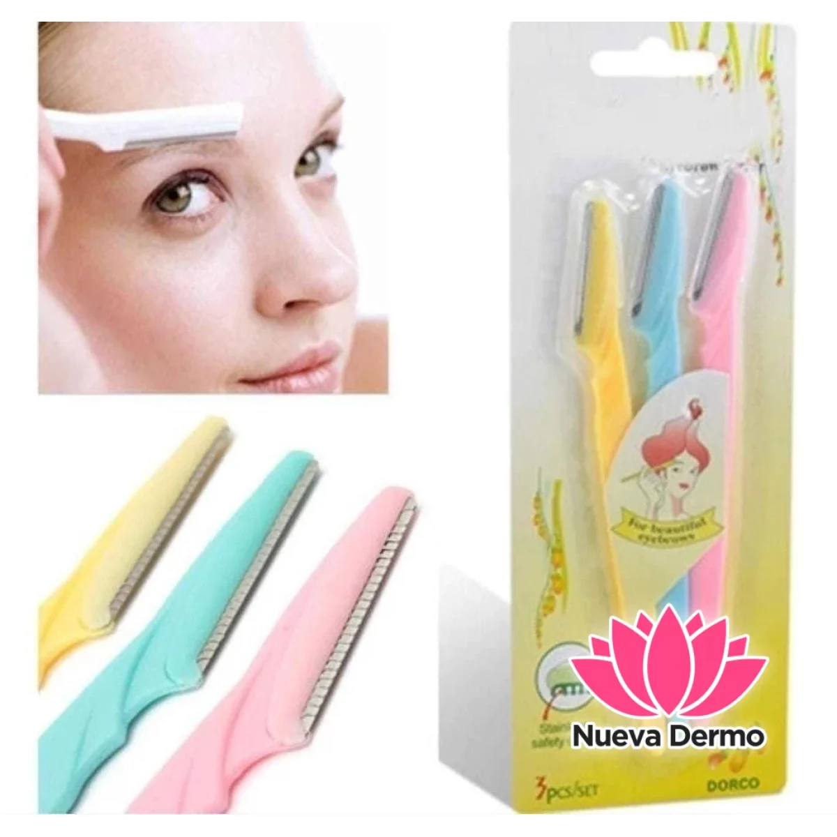 Perfilador de cejas y rostro x 3u