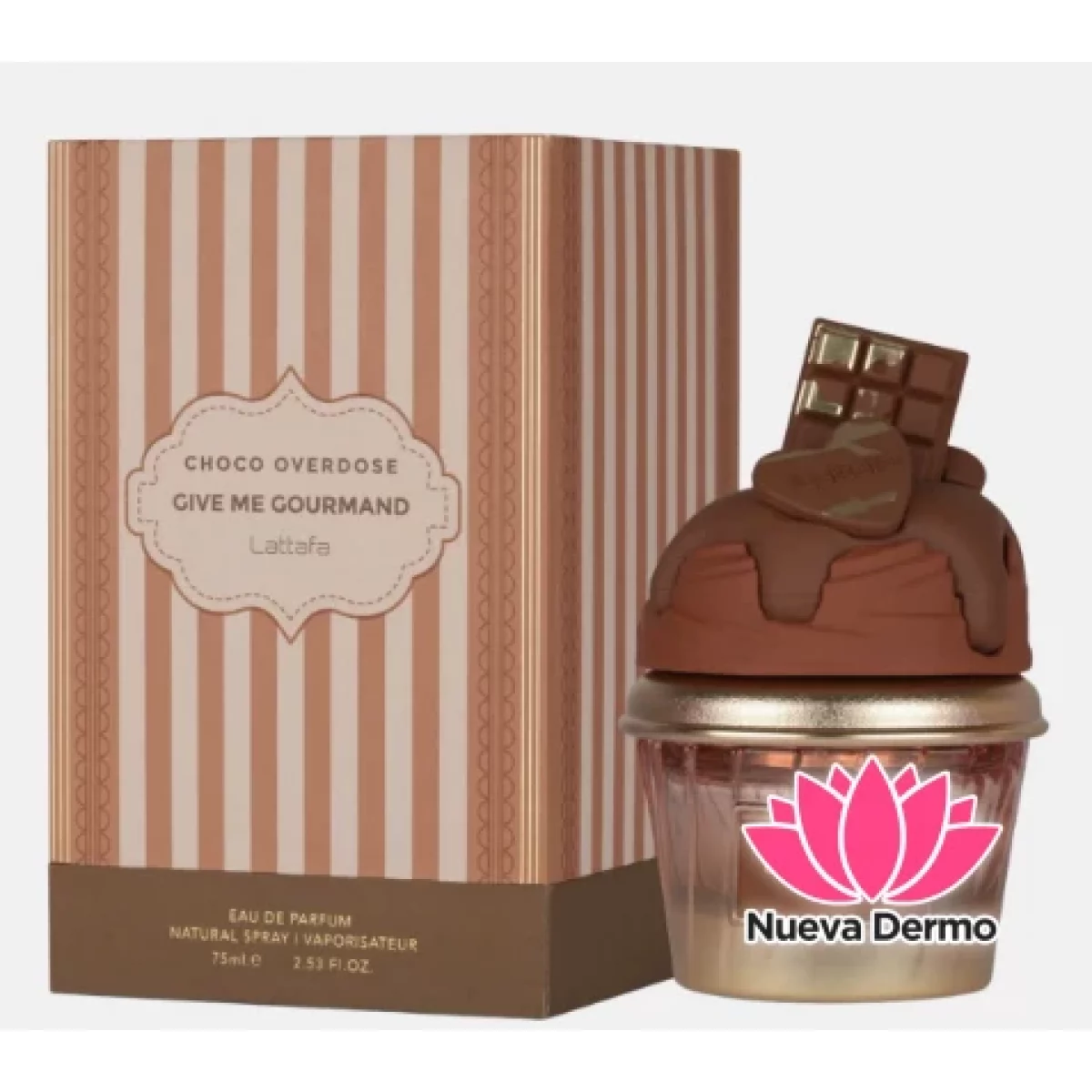 PERFUME ARABE HELADO CHOCO OVERDOSE 75ML 2025-9 CANTIDAD X UNIDAD