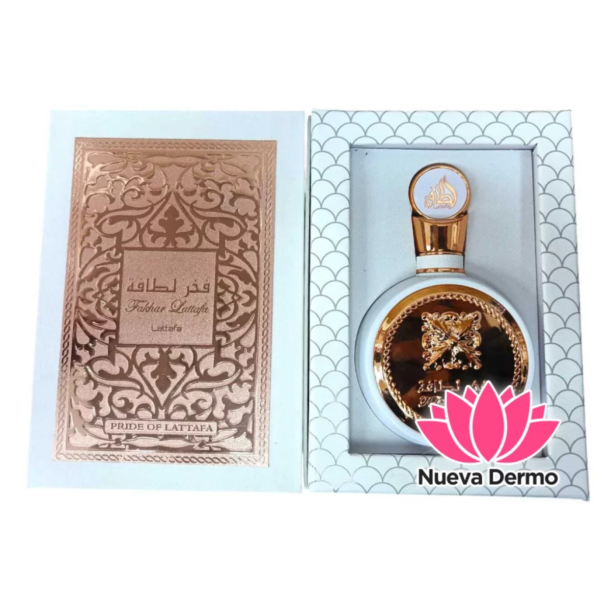 PERFUME ARABE LATTAFA ROSAPLATINADO 100ML