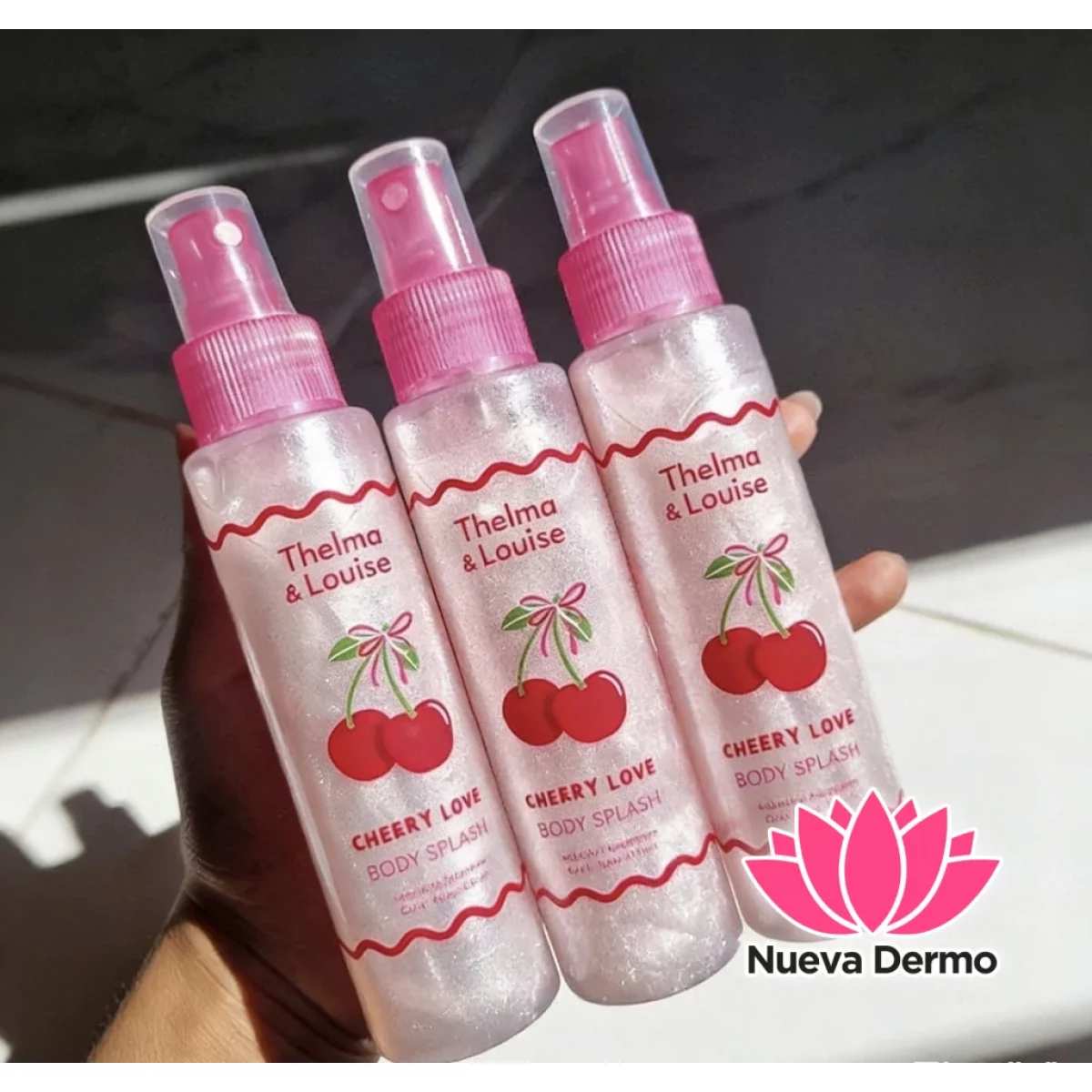 PERFUME BODY SPLASH CON GLITTER DE THELMA &LOUISE
