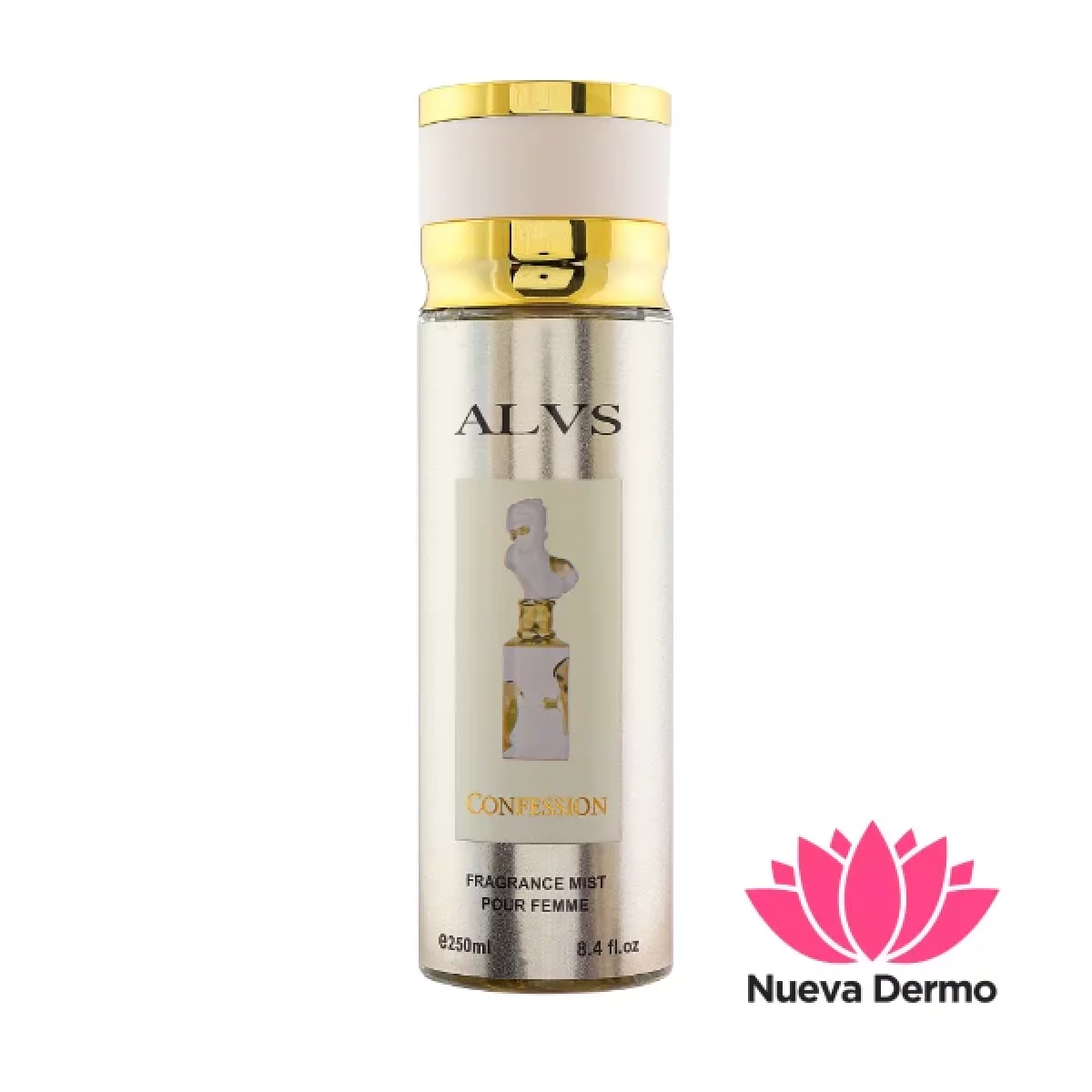 PERFUME EN SPRAY CONFESSION BLANCO ALVS 250ML JH250-39