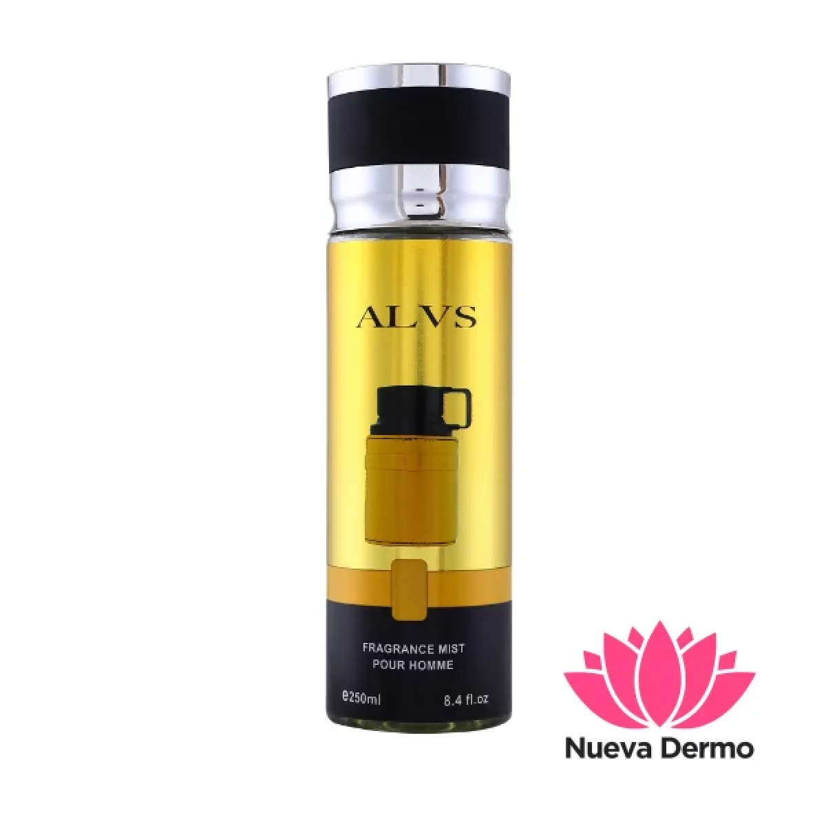 PERFUME EN SPRAY TERMO AMARILLO ALVS 250ML JH250-35