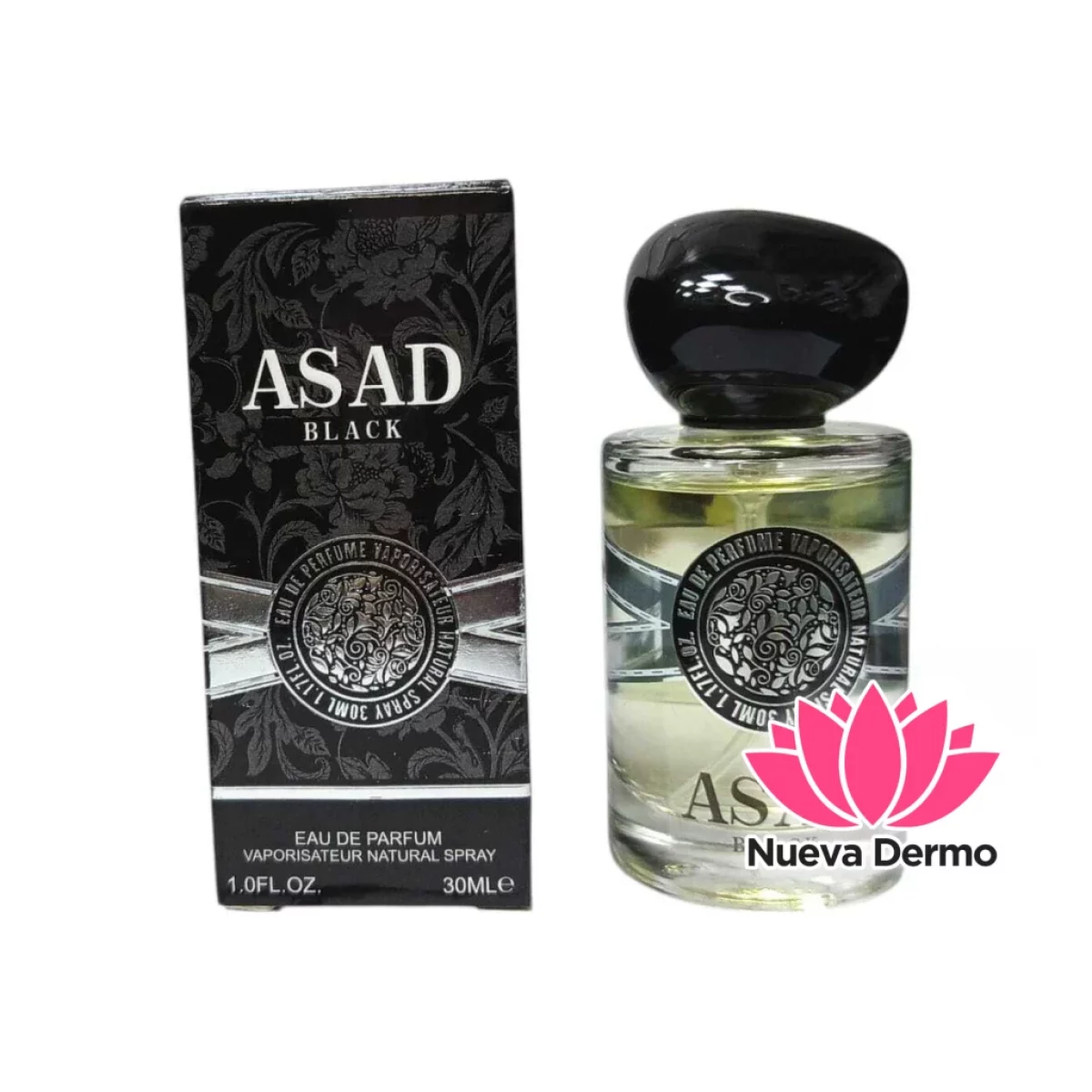 PERFUME HOMBRE 30ML ASAD NEGRO