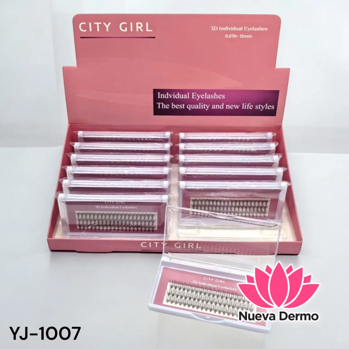 Pestaña 3D Individual City Girl Yj-1007/30129/30105/30112