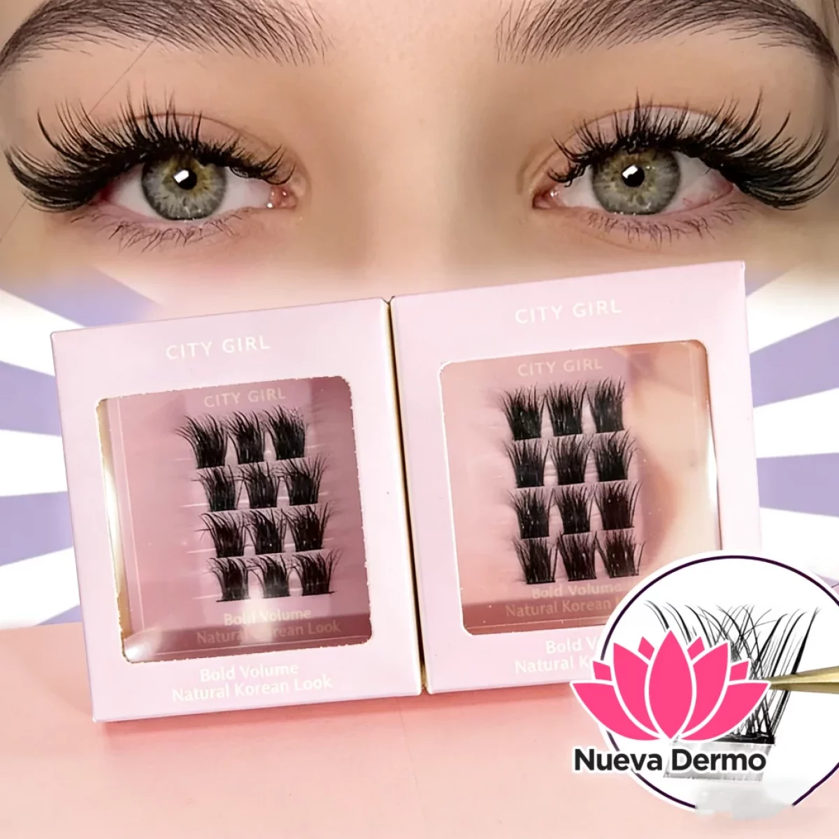 Pestaña Modern Natural Korean Look City Girl Yj-8247-2