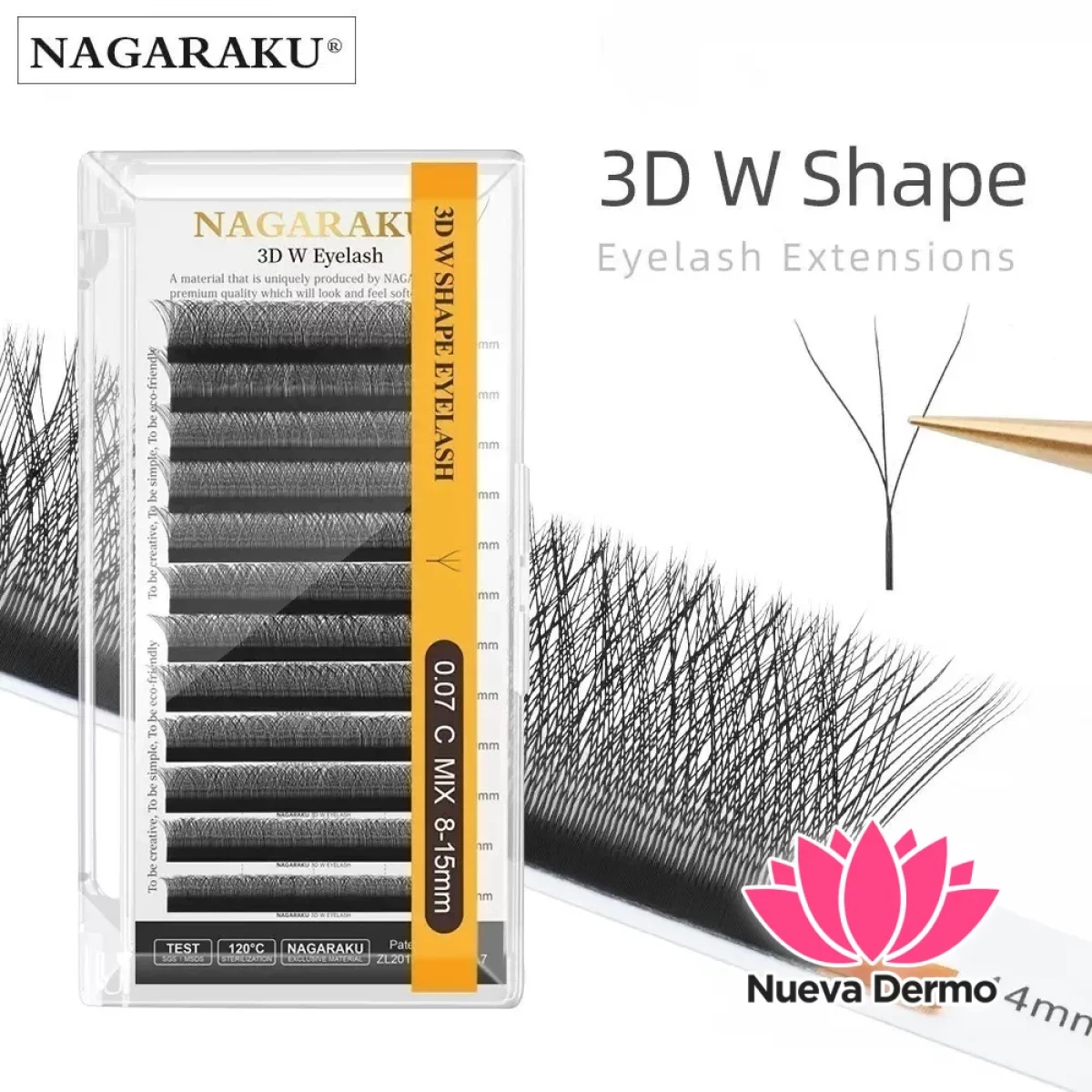 Pestaña Nagaraku Tecnología 3D MIX8-15MM
