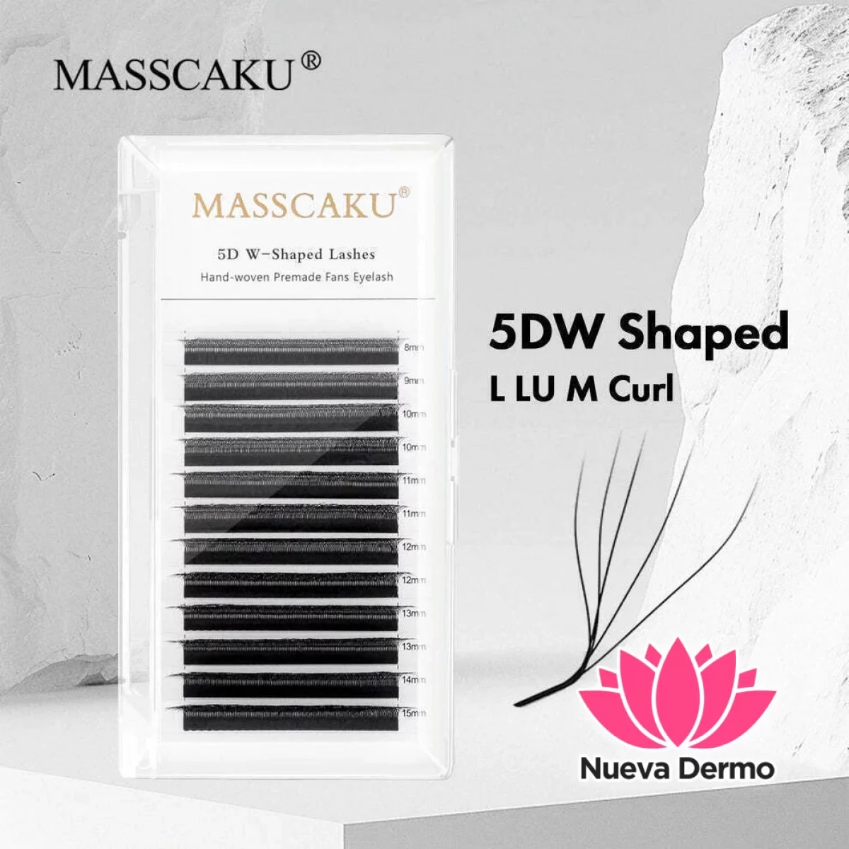 Pestaña Tecnología Curvatura Lu 5D Foxy MIX(8-15MM) Masscaku