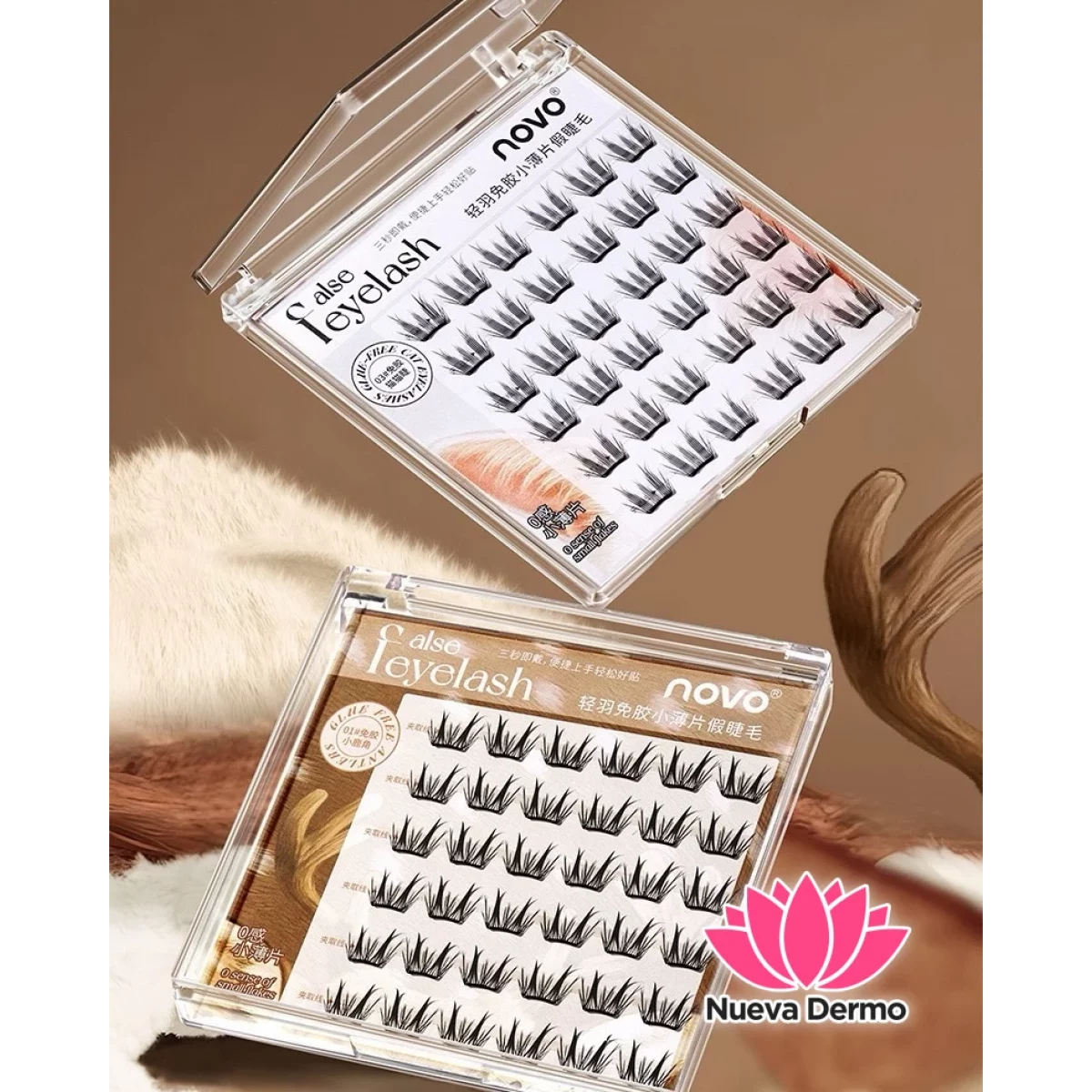 Pestañas Autoadhesivas Soft Natural Waterproof Novo #9168
