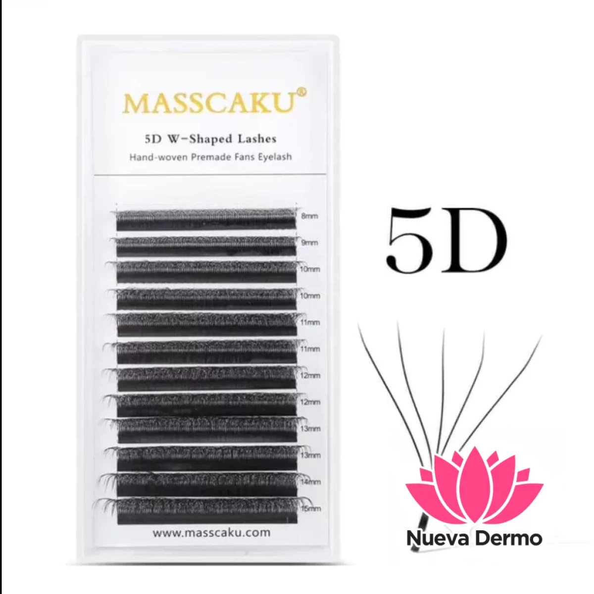 Pestañas Masscaku Tecnológicas 5D 0.07D...