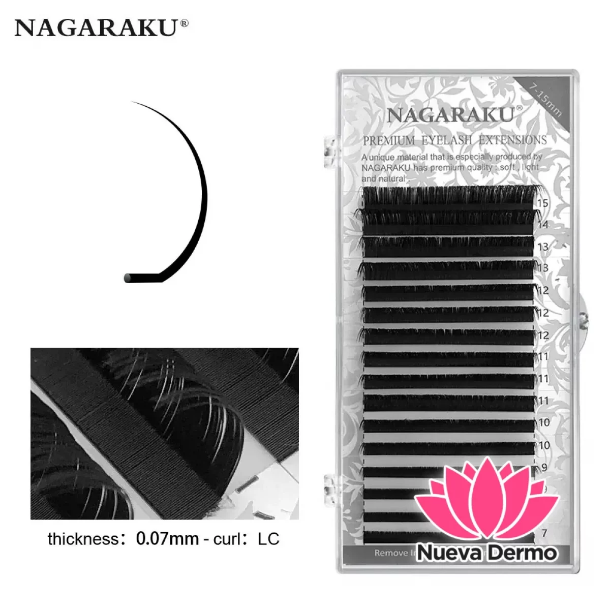 Pestañas Nagaraku MIX 0,07 Lc