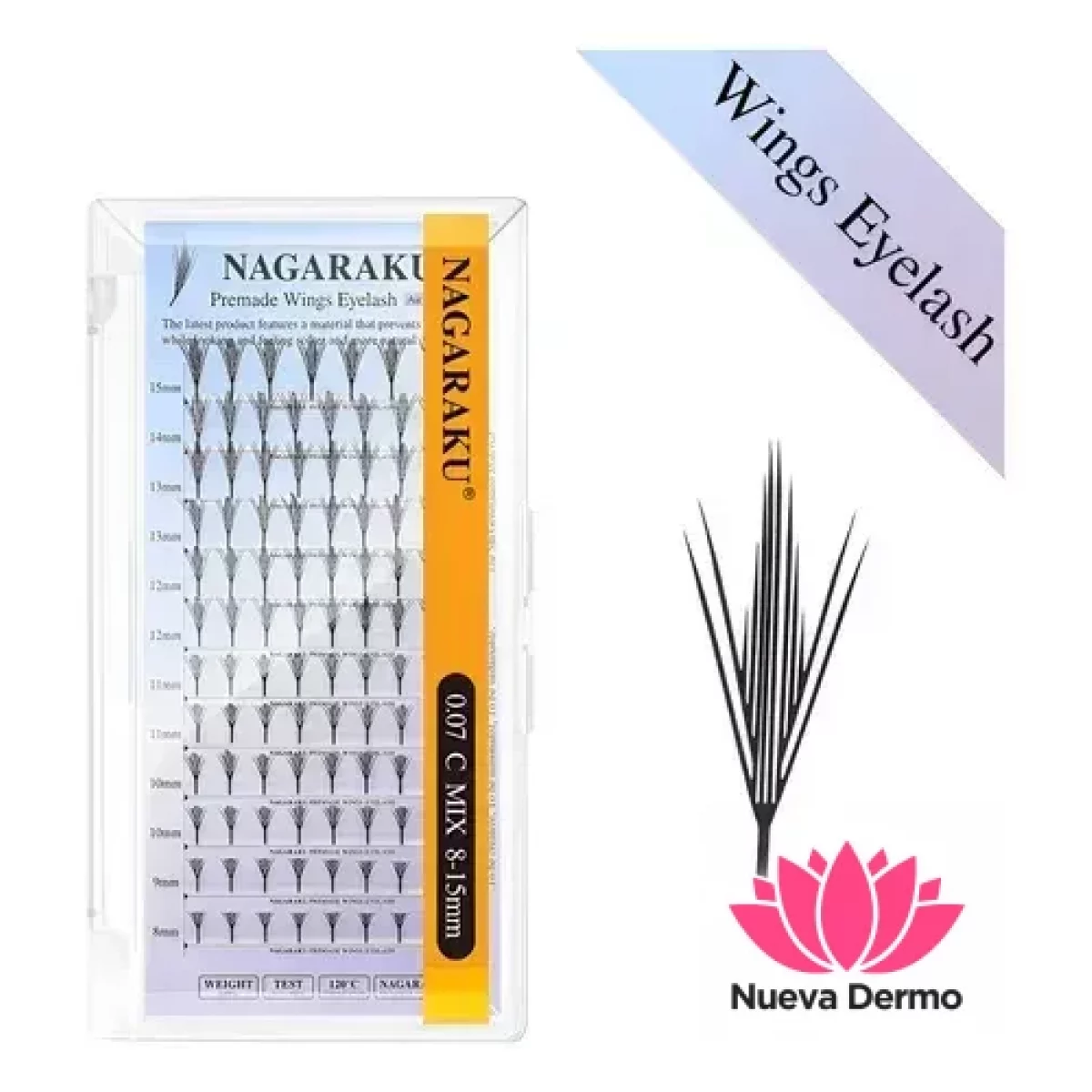 Pestañas Nagaraku Pluma Wings Eyelash 0....