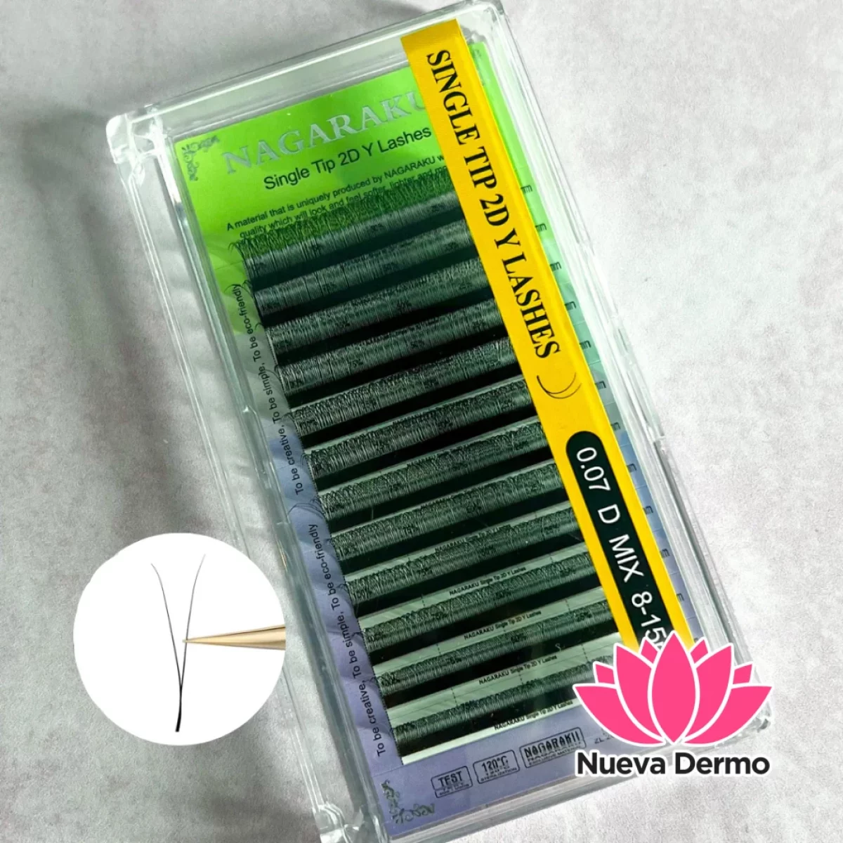 Pestañas Nagaraku Single Tip "Y" 0,07 D MIX