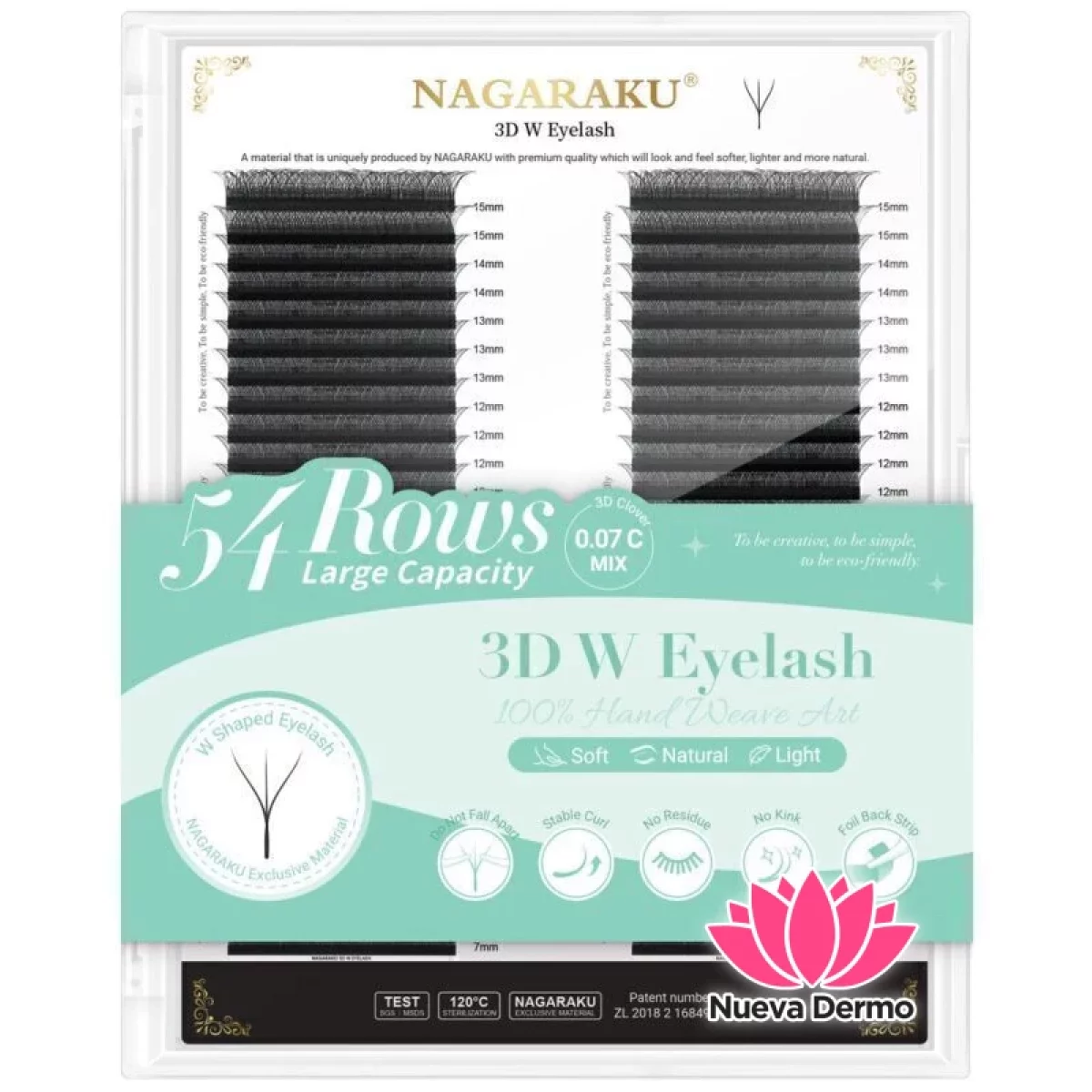 Pestañas Nagaraku Tecnológicas 3D 0.07D...